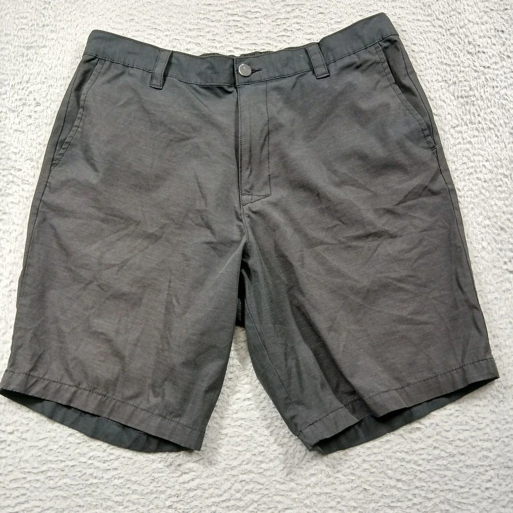 Banana Republic Men's Tech Shorts Size 38 Black Textured Performance Casual‎ EUC